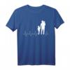 Vater 2 Kinder Herzschlag T-Shirt - Stolzes Papa Geschenk für Vatertag & Familienliebe