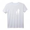 Vater 2 Kinder Herzschlag T-Shirt - Stolzes Papa Geschenk für Vatertag & Familienliebe