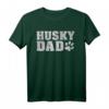 Husky T-Shirt Siberian Husky Papa Shirt mit Pfote - Perfektes Geschenk für Hundeliebhaber, Züchter & Herrchen