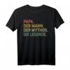 Papa. Der Mann. Der Mythos. Die Legende Geschenk für Vater - Lustiges Vintage Retro T-Shirt für Vatertag, Geburtstag & Weihnachten