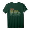 Papa. Der Mann. Der Mythos. Die Legende Geschenk für Vater - Lustiges Vintage Retro T-Shirt für Vatertag, Geburtstag & Weihnachten