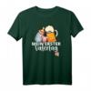 Mein erster Vatertag Mädchen Geschenk - Niedliches Vatertags-T-Shirt mit Babyflasche & Schnuller für den ersten Vatertag