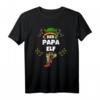 Papa Elf Lustiges Herren Weihnachts-Elf T-Shirt mit Mütze und Elfen-Ohren – Perfektes Geschenk für Weihnachten & Festtage