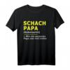Schach Papa Vater T-Shirt - Lustiges Geschenk für Schachspieler zum Vatertag