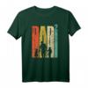 Dad hoch 2 Vater mit 2 Kindern Retro T-Shirt – Originelles Geschenk zur Geburt, Babyparty & Vatertag für doppelte Väter