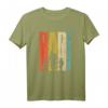 Dad hoch 2 Vater mit 2 Kindern Retro T-Shirt – Originelles Geschenk zur Geburt, Babyparty & Vatertag für doppelte Väter