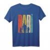 Dad hoch 2 Vater mit 2 Kindern Retro T-Shirt – Originelles Geschenk zur Geburt, Babyparty & Vatertag für doppelte Väter