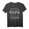 Lustiges Vatertagsgeschenk für stolze Papa mit zwei Töchtern - Humorvolles T-Shirt für Väter, perfekte Geschenkidee zu Weihnachten, Ostern & Geburtstag