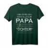 Lustiges Vatertagsgeschenk für stolze Papa mit zwei Töchtern - Humorvolles T-Shirt für Väter, perfekte Geschenkidee zu Weihnachten, Ostern & Geburtstag