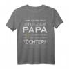 Lustiges Vatertagsgeschenk für stolze Papa mit zwei Töchtern - Humorvolles T-Shirt für Väter, perfekte Geschenkidee zu Weihnachten, Ostern & Geburtstag