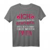 Ich versuche mich zu benehmen, aber ich komme nach Papa T-Shirt – Lustiges Geschenk für Sohn, Tochter, Nichte & Neffe zu Weihnachten & Geburtstag