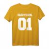 Vater Tochter Partnerlook Outfit Daddys Girl 01 – Personalisiertes Papa Tochter T-Shirt für Geburtstage, Weihnachten, Muttertag & Vatertag