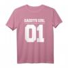 Vater Tochter Partnerlook Outfit Daddys Girl 01 – Personalisiertes Papa Tochter T-Shirt für Geburtstage, Weihnachten, Muttertag & Vatertag