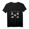 Star Wars Yoga With Yoda T-Shirt V-Ausschnitt – Offiziell lizenziertes Star Wars Fan-Shirt für Yoga und Freizeit