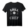 Papa Chef am Grill T-Shirt - Lustiges Geschenk für Grillmeister, Papa beim Grillen, perfekt für Geburtstag, Weihnachten, Vatertag & Camping