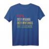 Herren Papa der Mythos die Legende T-Shirt - Lustiges Retro Vatertagsgeschenk für stolze Papas und Opa, ideal für Familienfeiern