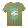 Papa & Sohn T-Shirt mit blauer Schrift – Perfektes Weihnachts- und Geburtstagsgeschenk für Familie und Freunde
