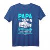 Papa & Sohn T-Shirt mit blauer Schrift – Perfektes Weihnachts- und Geburtstagsgeschenk für Familie und Freunde