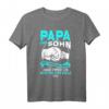 Papa & Sohn T-Shirt mit blauer Schrift – Perfektes Weihnachts- und Geburtstagsgeschenk für Familie und Freunde