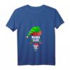 Damen Schwangerschaft T-Shirt Elfe mit Weihnachtsmotiv - Schwangerschaft verkünden zu Weihnachten, ideales Geschenk für Mama & Papa 2021