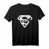 Super Papa T-Shirt – Geschenk zum Vatertag oder Geburtstag für Papa, klassisch geschnitten mit doppelt genähtem Saum