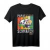 Lustiges Panda Faultier Schlafshirt für Papa | Pyjama oder Nachthemd als witziges Geschenk für Schnarcher