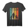 Dad hoch 3 - Lustiges Vater 3 Kinder Dreifach Papa T-Shirt für Geburtstag und Vatertag