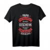 Lustiges Vatertag Shirt Herren Geschenk Papa Tochter Sohn – Persönliches T-Shirt für den besten Papa, ideal für Geburtstage, Weihnachten & werdende Väter