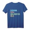 Herren Ehemann Papa Grillmeister T-Shirt - Lustiges Geschenk für den besten Grillchef an Geburtstagen, Weihnachten und mehr