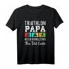 Triathlon Papa wie ein normaler Papa nur cooler - Sportliches T-Shirt für Triathleten, Radfahrer, Schwimmer & Läufer als Geschenkidee