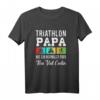 Triathlon Papa wie ein normaler Papa nur cooler - Sportliches T-Shirt für Triathleten, Radfahrer, Schwimmer & Läufer als Geschenkidee