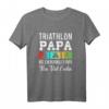 Triathlon Papa wie ein normaler Papa nur cooler - Sportliches T-Shirt für Triathleten, Radfahrer, Schwimmer & Läufer als Geschenkidee