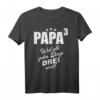 Vater Papa Drillinge Drillingsvater T-Shirt - Lustiges Geschenk für werdende oder stolze Mehrlingsväter, perfekt zum Vatertag