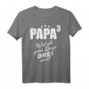 Vater Papa Drillinge Drillingsvater T-Shirt - Lustiges Geschenk für werdende oder stolze Mehrlingsväter, perfekt zum Vatertag