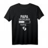 Papa von Zwillingen Loading 2021 T-Shirt – Lustiges Schwangerschafts-Geschenk für Weihnachten & Zwillingsväter
