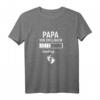 Papa von Zwillingen Loading 2021 T-Shirt – Lustiges Schwangerschafts-Geschenk für Weihnachten & Zwillingsväter