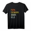 Herren Jäger Papa Jagd Spruch Vintage Geschenk T-Shirt – Perfekt für Jäger, Väter, Opas und Onkel zum Geburtstag & Weihnachten