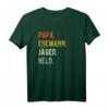 Herren Jäger Papa Jagd Spruch Vintage Geschenk T-Shirt – Perfekt für Jäger, Väter, Opas und Onkel zum Geburtstag & Weihnachten