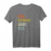 Herren Jäger Papa Jagd Spruch Vintage Geschenk T-Shirt – Perfekt für Jäger, Väter, Opas und Onkel zum Geburtstag & Weihnachten