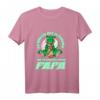Kinder T-Shirt mit Dino Motiv - Ich versuche mich zu benehmen, aber komme nach meinem Papa | Lustiges Geburtstagsgeschenk für Papa, Sohn & Tochter