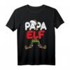 Papa Elf Kostüm Familien Outfit Weihnachten - Witziges Papa Pyjama T-Shirt für Weihnachtsfeiern & Geschenkideen für Papa, Opa & Freunde