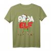 Papa Elf Kostüm Familien Outfit Weihnachten - Witziges Papa Pyjama T-Shirt für Weihnachtsfeiern & Geschenkideen für Papa, Opa & Freunde