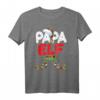Papa Elf Kostüm Familien Outfit Weihnachten - Witziges Papa Pyjama T-Shirt für Weihnachtsfeiern & Geschenkideen für Papa, Opa & Freunde