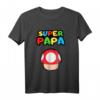 Pilz Super Papa T-Shirt – Lustiges Geschenk für Vatertag, Geburtstag & Weihnachten für coole Väter