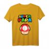 Pilz Super Papa T-Shirt – Lustiges Geschenk für Vatertag, Geburtstag & Weihnachten für coole Väter