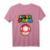 Pilz Super Papa T-Shirt – Lustiges Geschenk für Vatertag, Geburtstag & Weihnachten für coole Väter