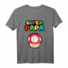 Pilz Super Papa T-Shirt – Lustiges Geschenk für Vatertag, Geburtstag & Weihnachten für coole Väter