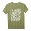 I'm An Engineer My Level Of Sarcasm T-Shirt – Lustiges Vatertagsgeschenk für Ingenieure im Ruhestand & mit Abschluss