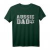 Aussie T-Shirt Papa Australian Shepherd Pfote Geschenk – Perfektes Hundeliebhaber Geschenk für Herrchen, Züchter & Welpenbesitzer