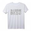 Aussie T-Shirt Papa Australian Shepherd Pfote Geschenk – Perfektes Hundeliebhaber Geschenk für Herrchen, Züchter & Welpenbesitzer
